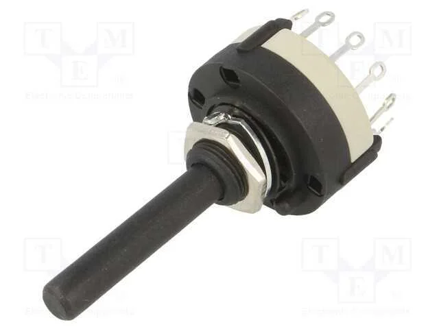 Interruptor: Girat&oacute;rio, Pos: 12, 0,3a/125vac, 1a/30vdc, 30, L: 30mm