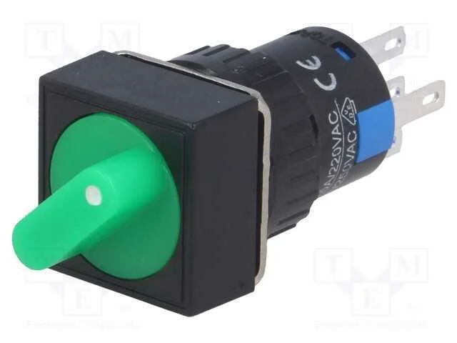 Interruptor: Girat&oacute;rio, Pos: 2, Spdt, 3a/220vac, 2a/24vdc, -20&divide;55c