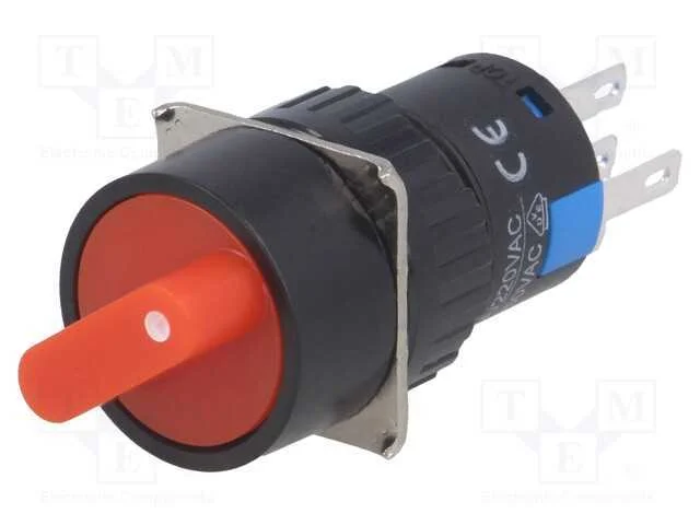 Interruptor: Girat&oacute;rio, Pos: 2, Spdt, 3a/220vac, 2a/24vdc, -20&divide;55c