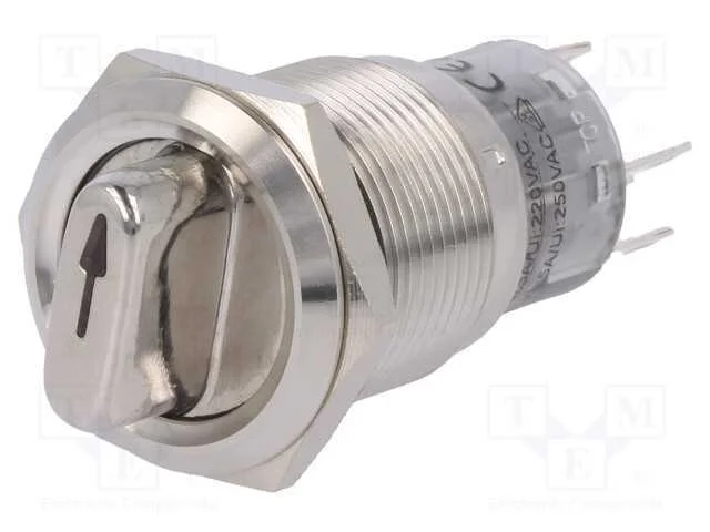 Interruptor: Girat&oacute;rio, Pos: 2, Spdt, 0,5a/220vac, 1a/24vdc, 50mo