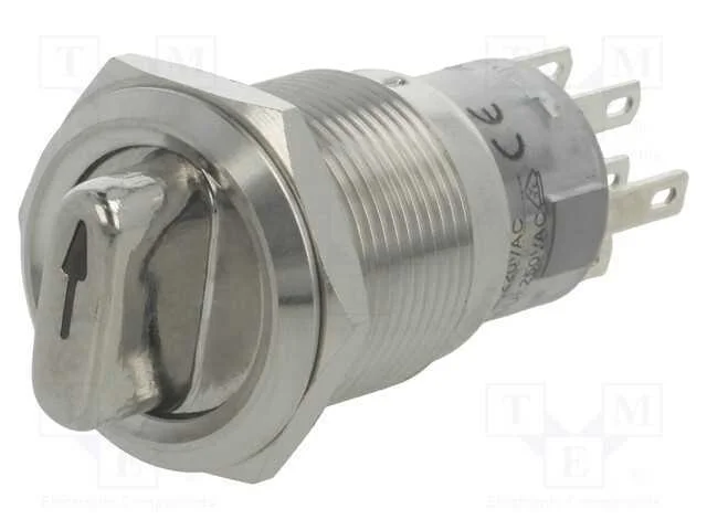 Interruptor: Girat&oacute;rio, Pos: 3, Dp4t, 0,5a/220vac, 1a/24vdc, 50mo
