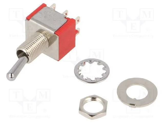 Interruptor: de Alavanca, Pos: 2, Dpdt, On-On, 2a/250vac, 5a/28vdc