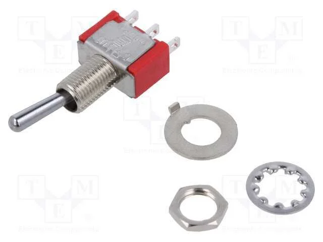 Interruptor: de Alavanca, Pos: 2, Spdt, On-On, 2a/250vac, 5a/28vdc