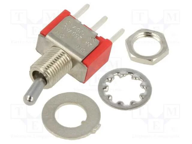Interruptor: de Alavanca, Pos: 2, Spdt, On-On, 2a/250vac, 5a/28vdc