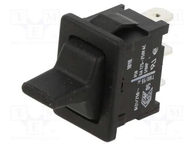 Interruptor: de Alavanca, Pos: 3, Sp3t, (On)-Off-(On), 6a/250vac