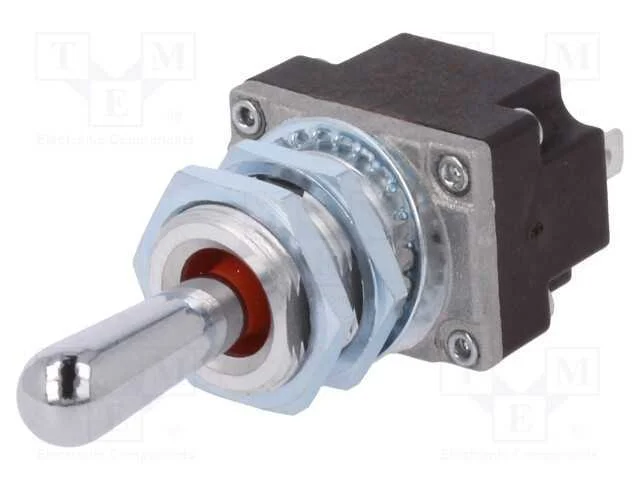 Interruptor: de alavanca, Pos: 3, SP3T, (ON)-OFF-.