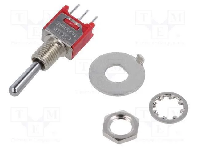 Interruptor: de Alavanca, Pos: 3, Sp3t, On-Off-On, 1a/250vac, 20mo