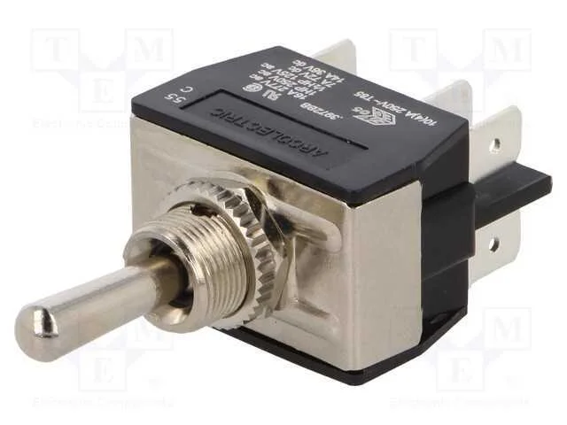 Interruptor: de Alavanca, Pos: 3, Dp3t, (On)-Off-(On), 16a/250vac