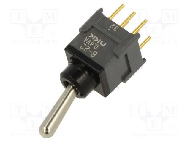 Interruptor: de Alavanca, Pos: 2, Dpdt, On-On, 0,1a/28vac, -30&divide;85c