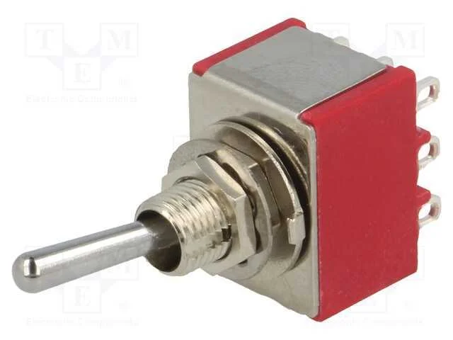 Interruptor: de Alavanca, Pos: 2, 3pdt, On-On, 5a/125vac, 5a/28vdc