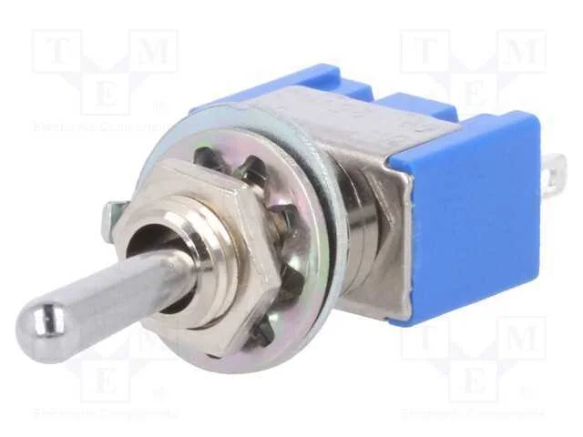 Interruptor: de Alavanca, Pos: 2, Spdt, On-(On), 6a/125vac, 1kv