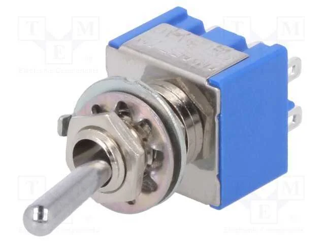 Interruptor: de Alavanca, Pos: 3, Dp3t, On-Off-On, 6a/125vac, 1kv