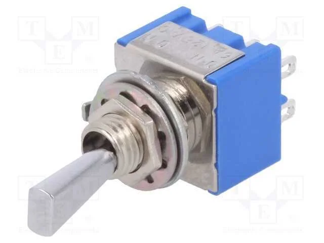 Interruptor: de Alavanca, Pos: 2, Dpdt, On-(On), 6a/125vac, 1kv