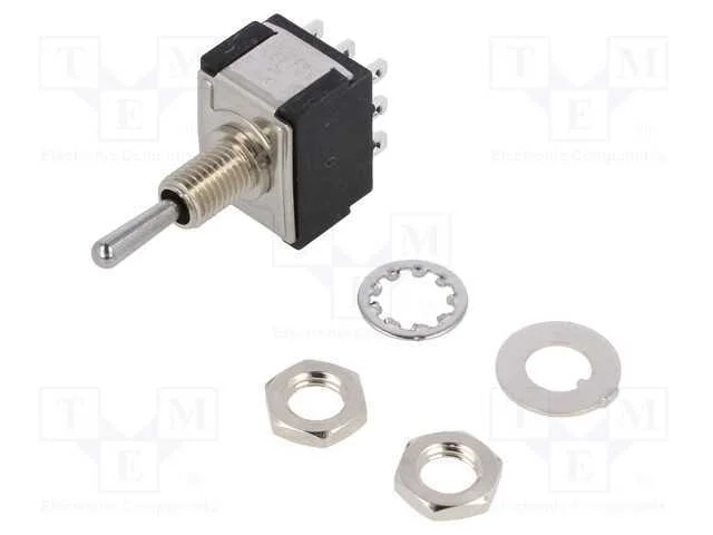 Interruptor: de Alavanca, Pos: 3, 3pdt, (On)-Off-On, 6a/125vac