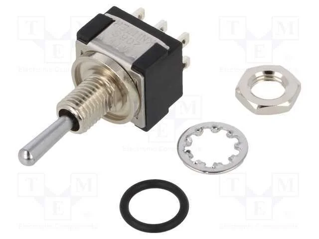 Interruptor: de Alavanca, Pos: 3, Dpdt, (On)-Off-(On), 6a/125vac