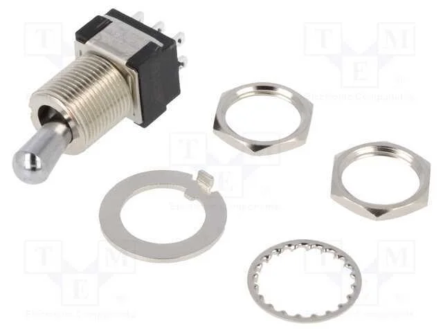 Interruptor: de Alavanca, Pos: 2, Dpdt, On-On, 6a/125vac, 6a/6vdc