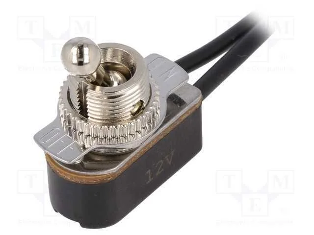 Interruptor: de Alavanca, Pos: 2, Spst, On-Off, 3a/250vac, 6a/12vdc