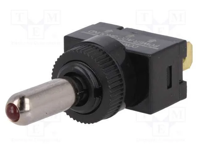 Interruptor: de Alavanca, Pos: 2, Spst, On-Off, 20a/12vdc, 50mo