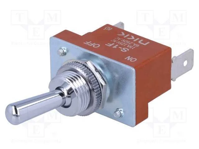 Interruptor: de Alavanca, Pos: 2, Spst, On-Off, 15a/125vac, S
