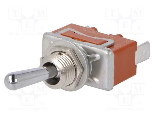 Interruptor: de Alavanca, Pos: 2, Spst, On-Off, 15a/250vac