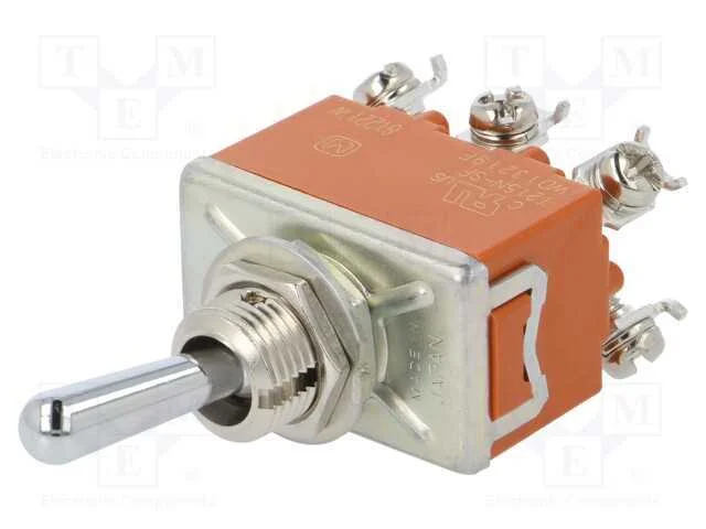 Interruptor: de Alavanca, Pos: 2, Dpdt, On-On, 15a/250vac, -25&divide;85c