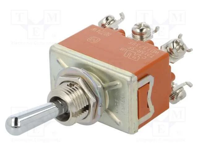 Interruptor: de alavanca, Pos: 2, DPDT, ON-(ON), .