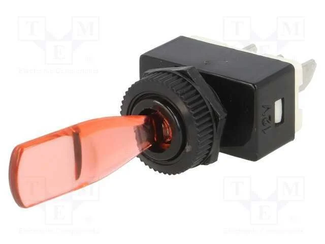 Interruptor: de Alavanca, Pos: 2, Spst, On-Off, 6a/12vdc, -25&divide;70c