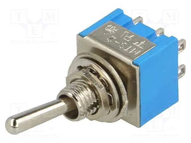 Interruptor: de alavanca, Pos: 2, DPDT, ON-ON, 3A.