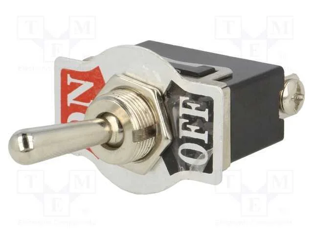 Interruptor: de Alavanca, Pos: 2, Spst, On-Off, 15a/250vac, 50mo