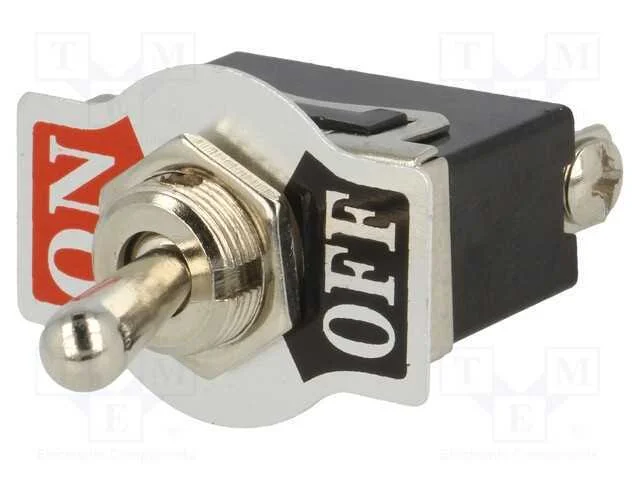 Interruptor: de Alavanca, Pos: 2, Spst, (On)-Off, 10a/250vac, 50mo