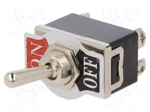 Interruptor: de Alavanca, Pos: 2, Dpst, On-Off, 15a/250vac, 50mo