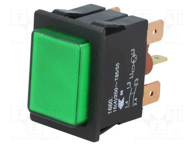 Interruptor: de press&atilde;o, Pos: 2, DPST, 16A/250VAC.