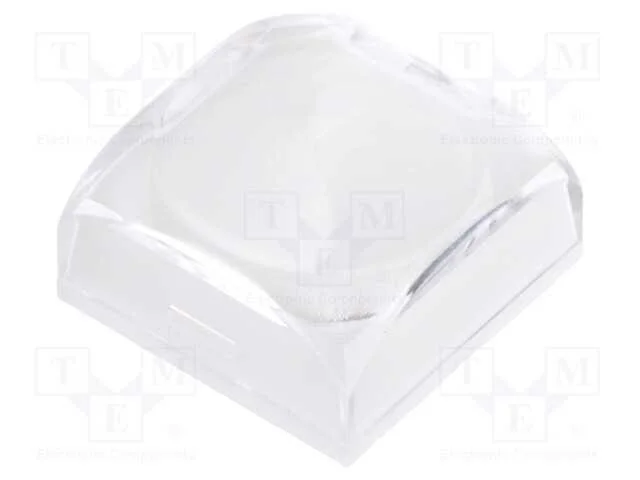 Capuz, s&eacute;rie KP, 15x15x6,1mm, transparente-preto,.
