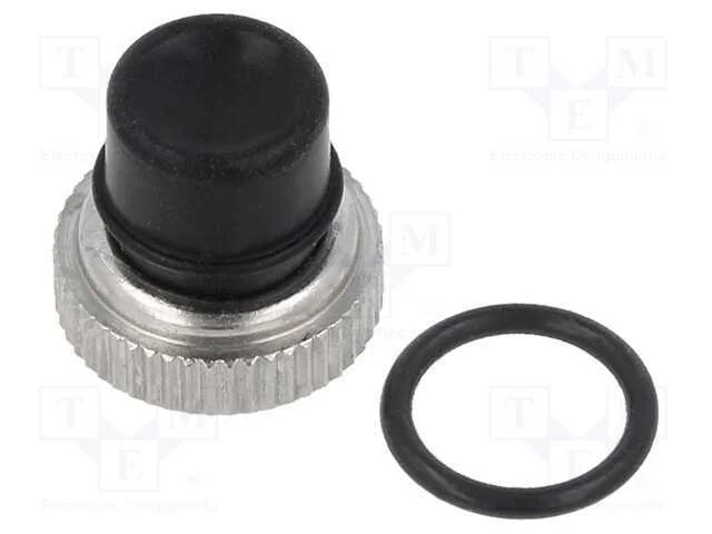 Capuz, Mat: silicone, Cor do bot&atilde;o: preto