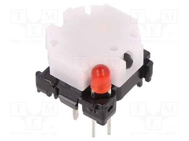 Interruptor: de Teclado, Pos: 2, Spst-No, 0,1a/28vdc, Branco, Led