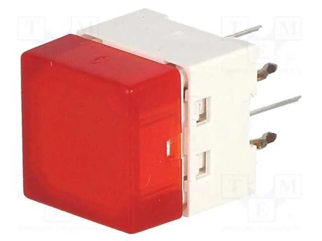 Interruptor: de Teclado, Pos: 2, Spst-No, 0,05a/24vdc, Vermelho