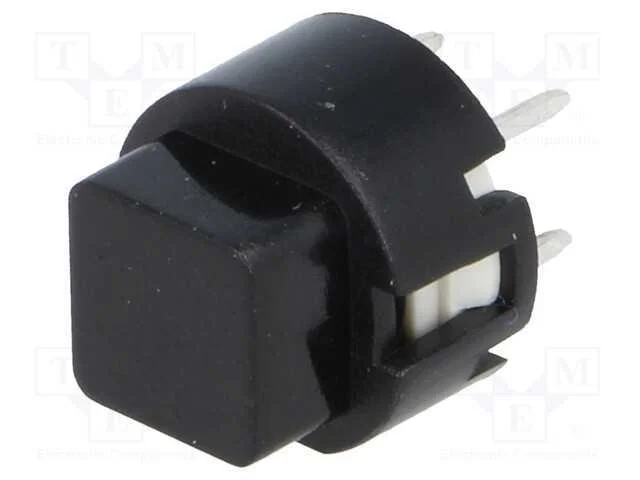 Interruptor: de Teclado, Pos: 2, Spst-No, 0,01a/35vdc, Preto, Tht