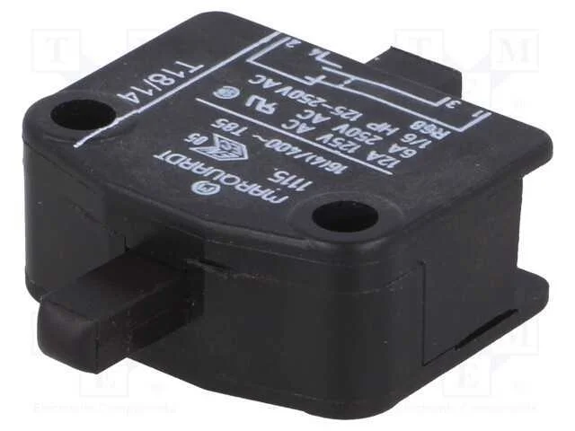 Interruptor: de porta, Pos: 2, SPST-NO, 16A/400VA.