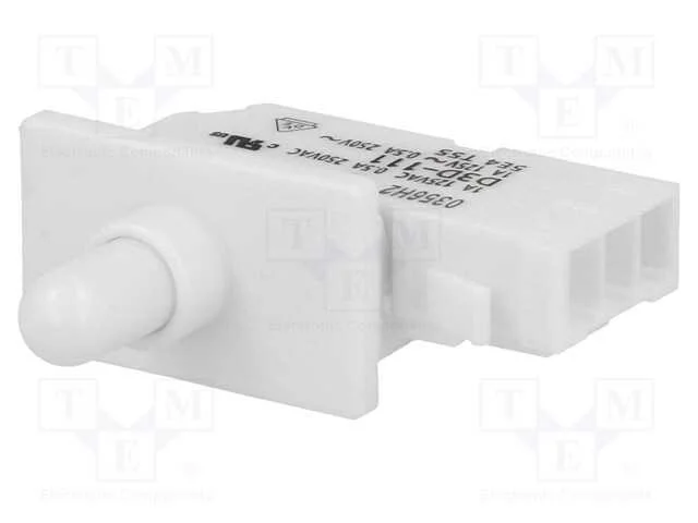Interruptor: de Porta, Pos: 2, Spdt, 0,5a/250vac, Branco, No Painel