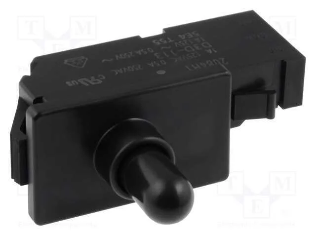 Interruptor: de Porta, Pos: 2, Spdt, 0,5a/250vac, Preto, No Painel