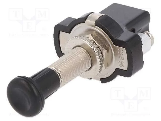 Interruptor: extra&iacute;vel, Pos: 2, 10A/12VDC, preto,.