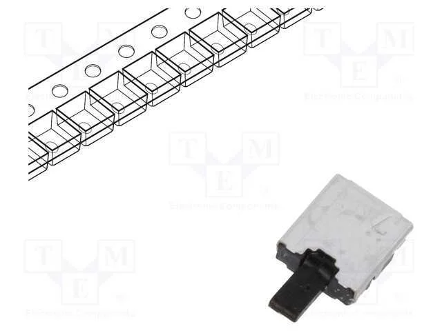 Interruptor: do sensor, Pos: 2, SPST, 0,01A/5VDC,.