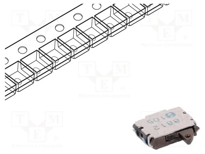 Interruptor: de Press&atilde;o, Pos: 2, Spst-Nc, 0,01a/5vdc, 500mo, Smd