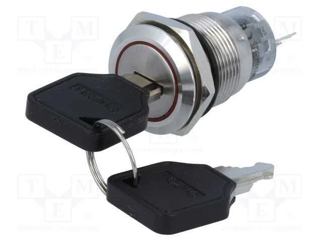 Interruptor: Esta&ccedil;&atilde;o, Pos.Est&aacute;v: 2, Forma Comut: On-On, 19mm, 90
