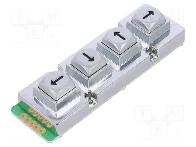 De Teclado, Quant.De Bot: 4, Metal, 200mo, 1,5n, 2mm, 20ma, -20&divide;60c