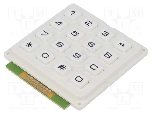 Teclado: pl&aacute;stico, Quant.de bot: 16, n&atilde;o disp, pl.