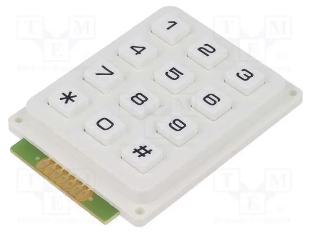 Teclado: pl&aacute;stico, Quant.de bot: 12, n&atilde;o disp, pl.
