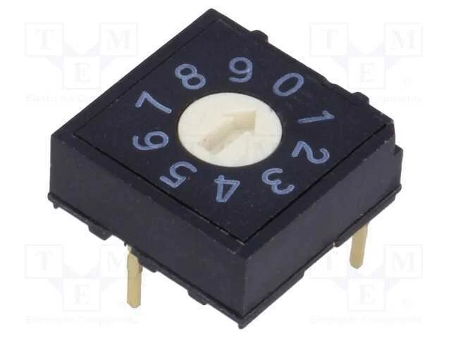 Emissor de c&oacute;digo, DEC/BCD, Pos: 10, THT, Rcontac.