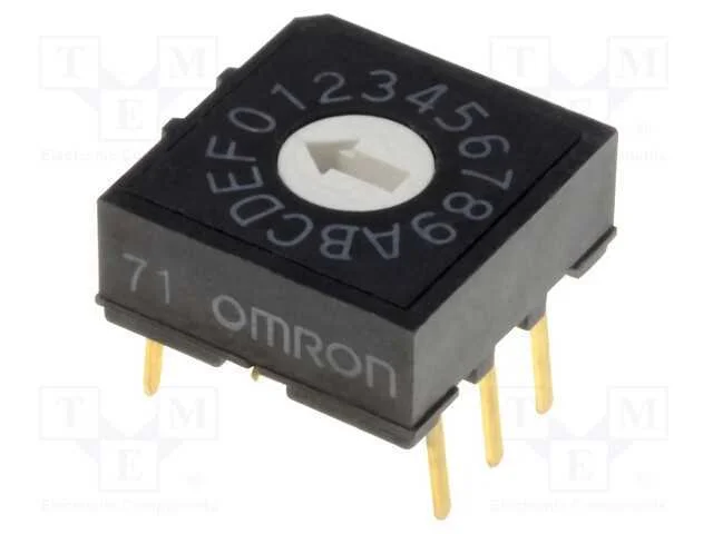 Emissor de c&oacute;digo, HEX/BCD, Pos: 16, THT, Rcontac.