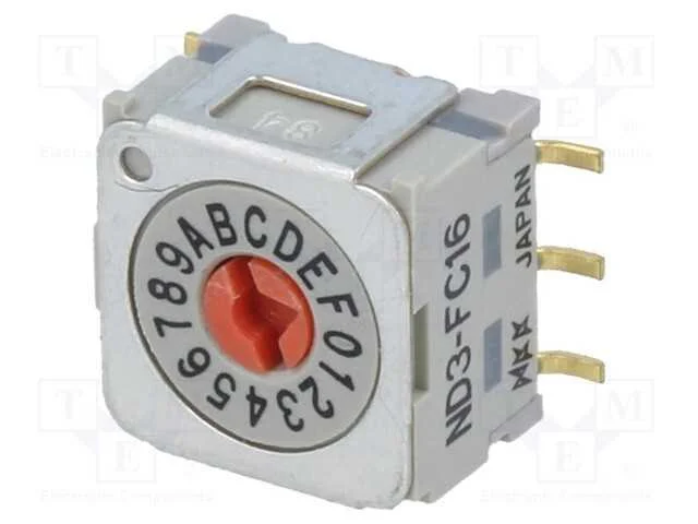 Emissor de C&oacute;digo, Hex/Bcd, Pos: 16, Vertical, Rcontacto Max: 30mo